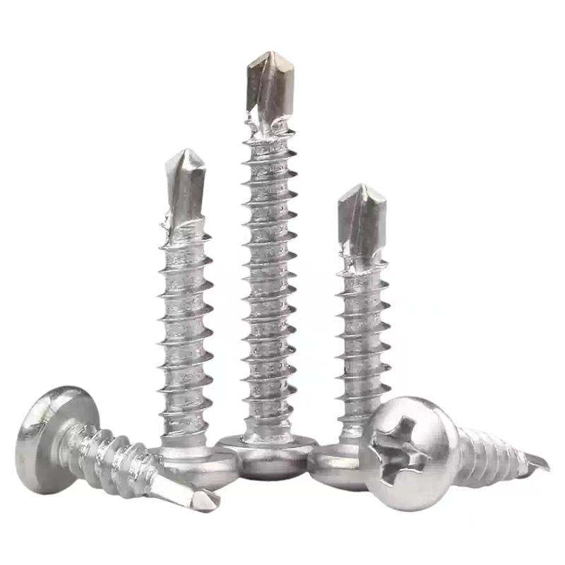 Round head self-drilling screw